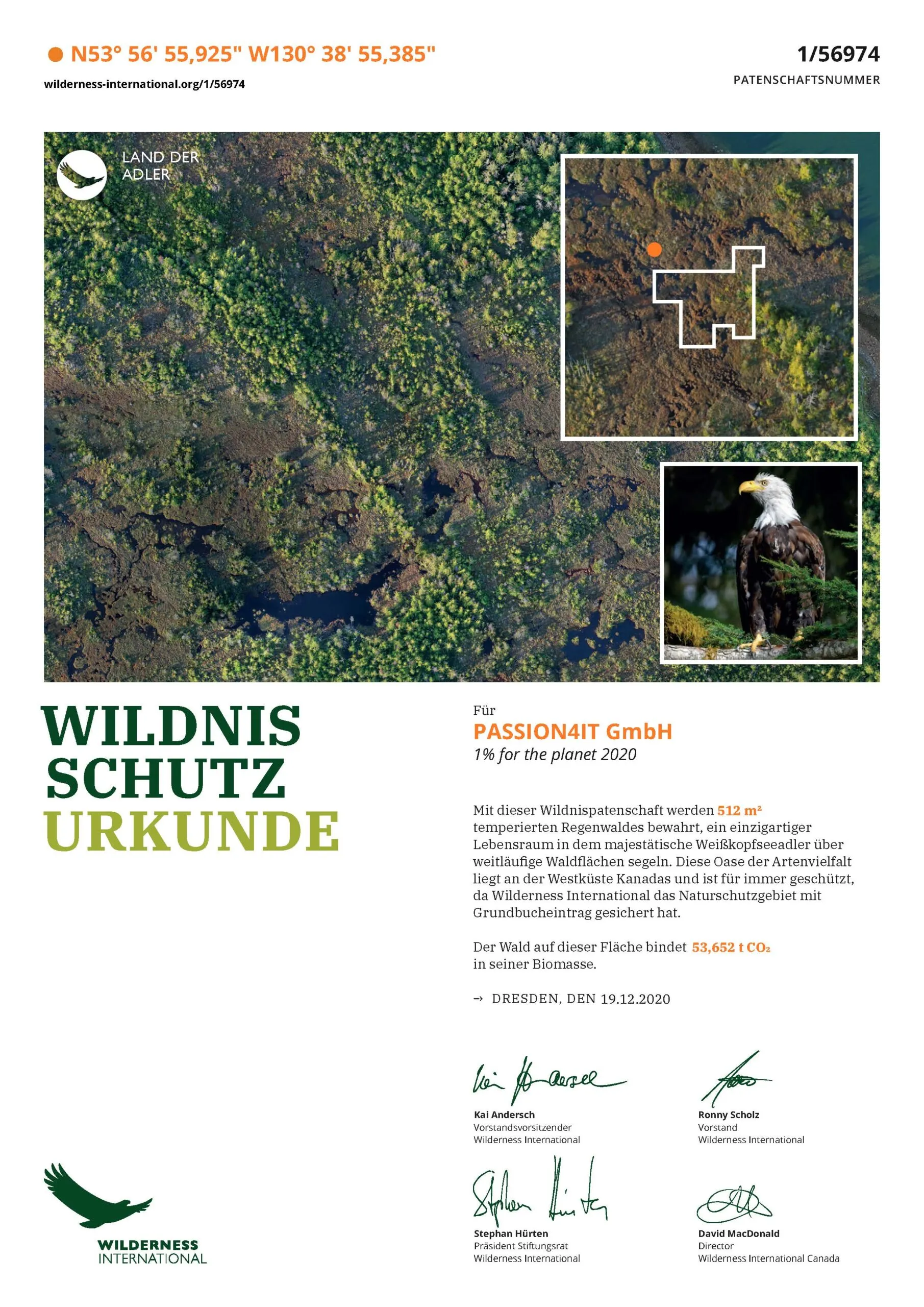 Wildnisschutz-Urkunde 3