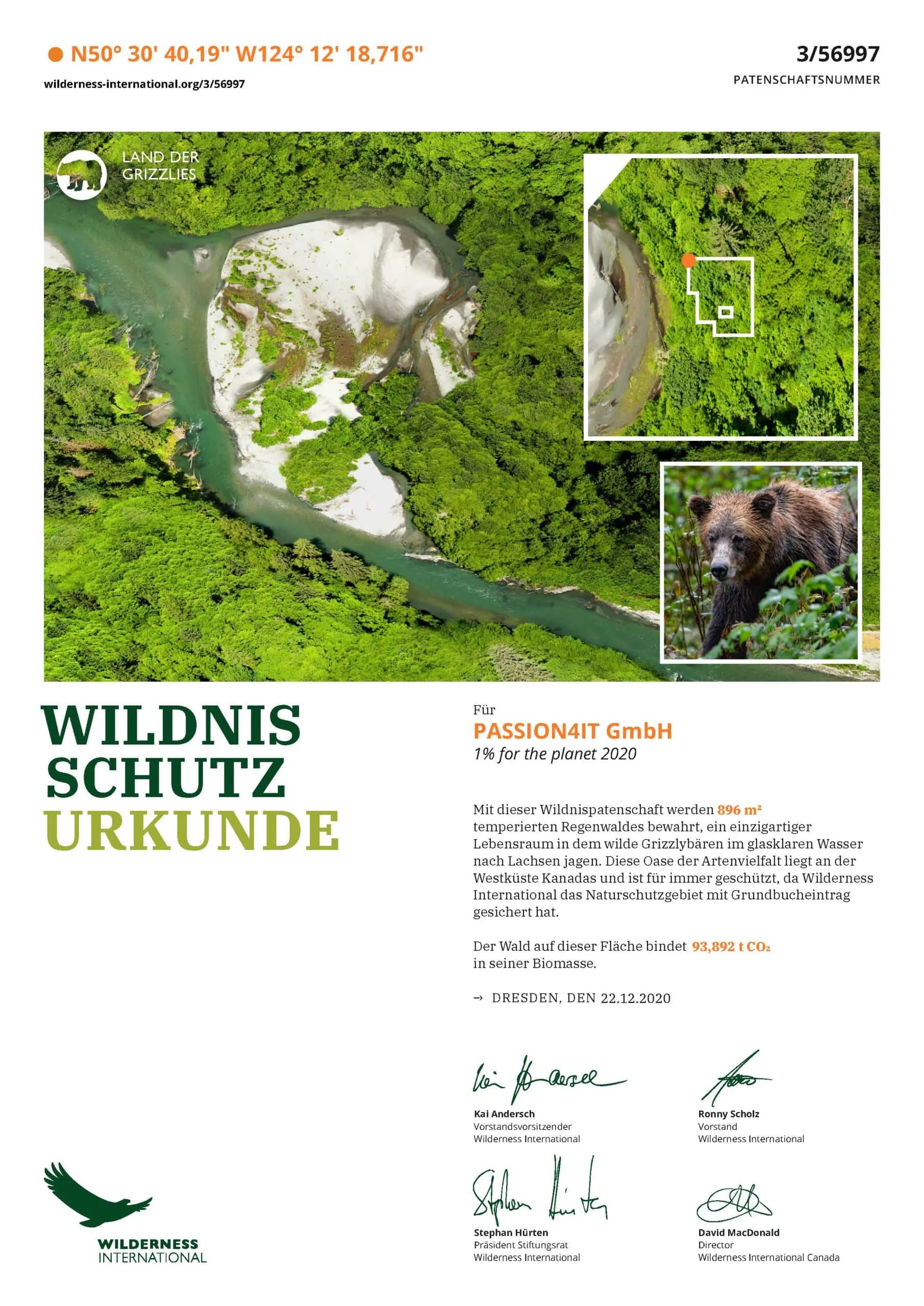 Wildnisschutz-Urkunde 5