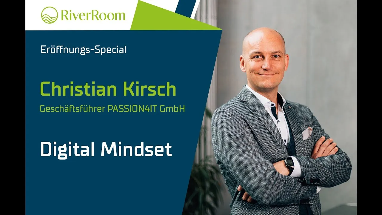 Vorschaubild: Christian Kirsch bei der RiverRoom-Eröffnung